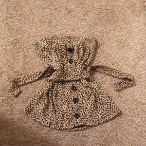 Primark Black and Cream Patterned Dress